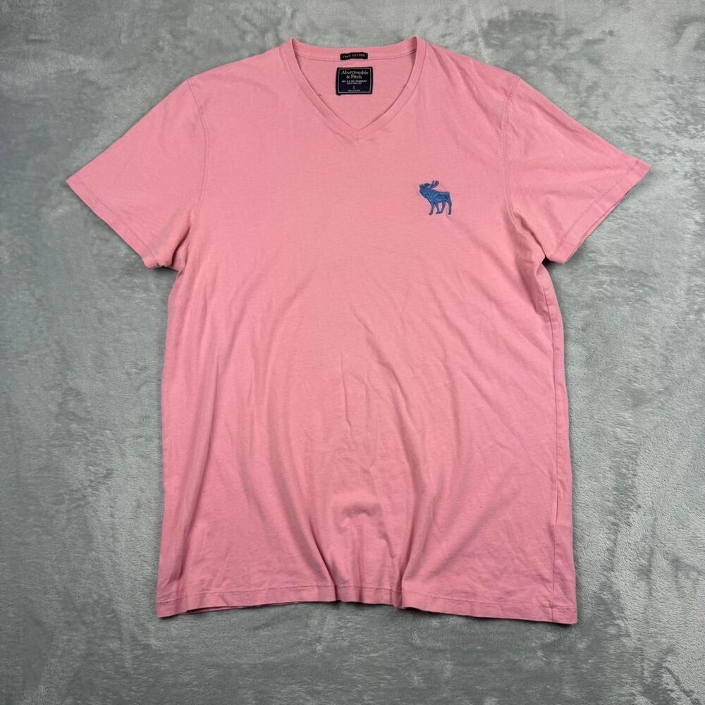 Abercrombie-fitch Men's Pink T-shirt